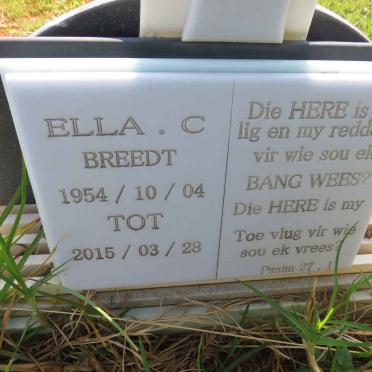 BREEDT Ella C. 1954-2015