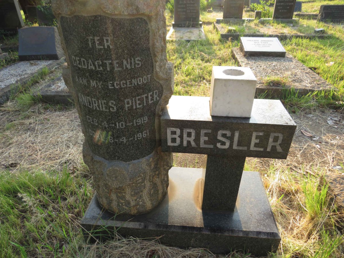 BRESLER Andries Pieter 1919-1961