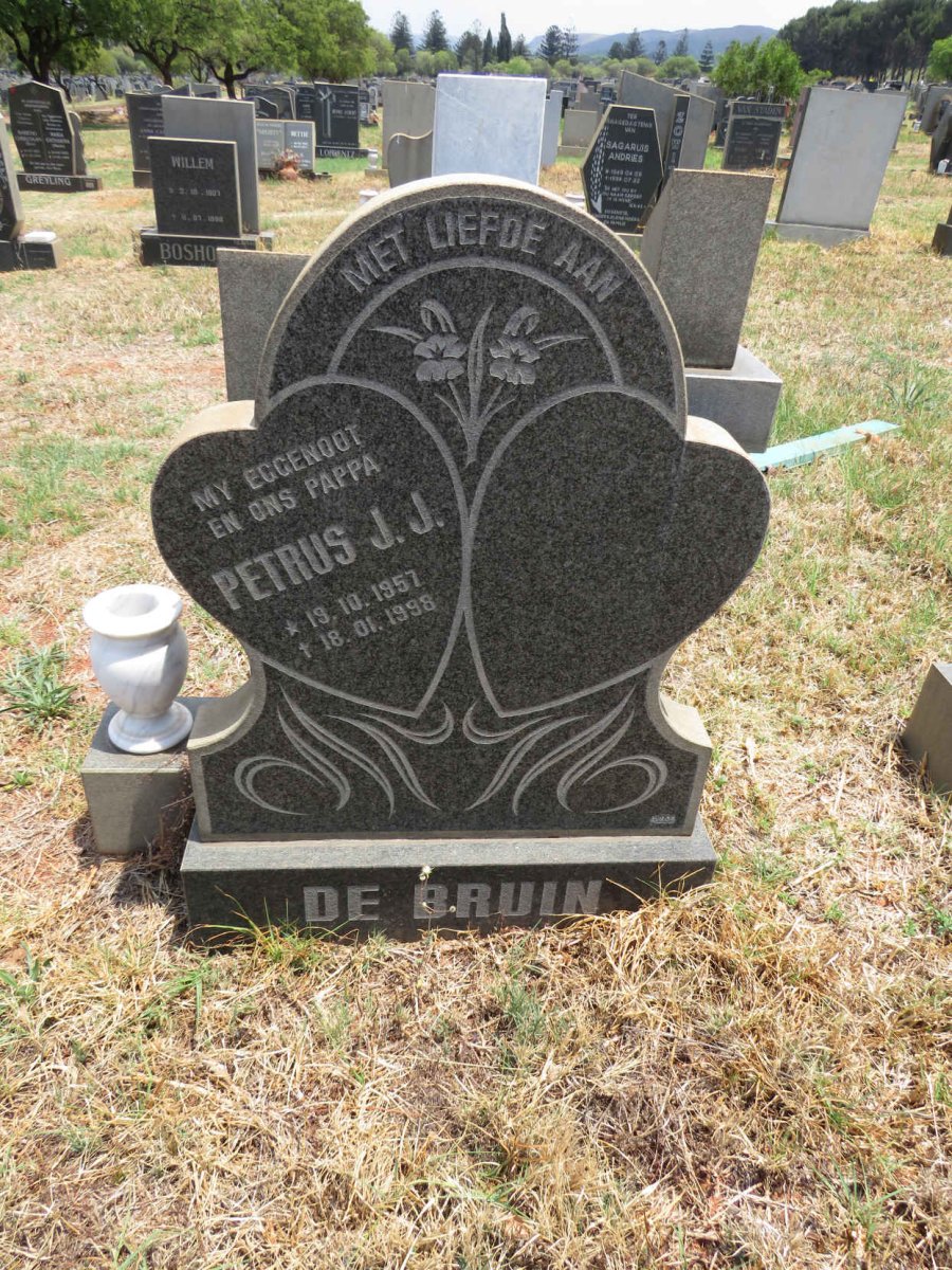 BRUIN Petrus J.J., de 1957-1998