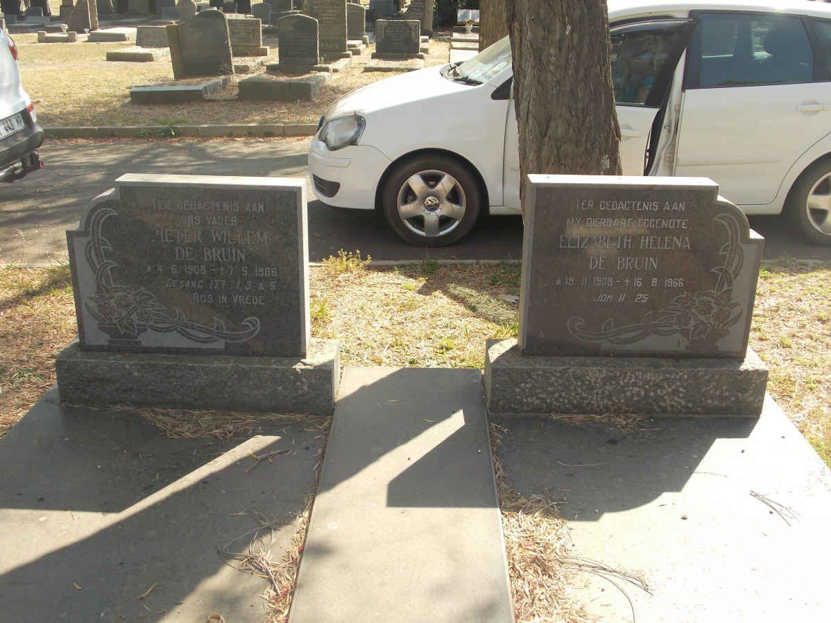 BRUIN Pieter Willem, de 1905-1986 &amp; Elizabeth Helena 1908-1966