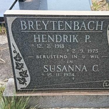 BREYTENBACH Hendrik P. 1918-1975 & Susanna C. 1924-
