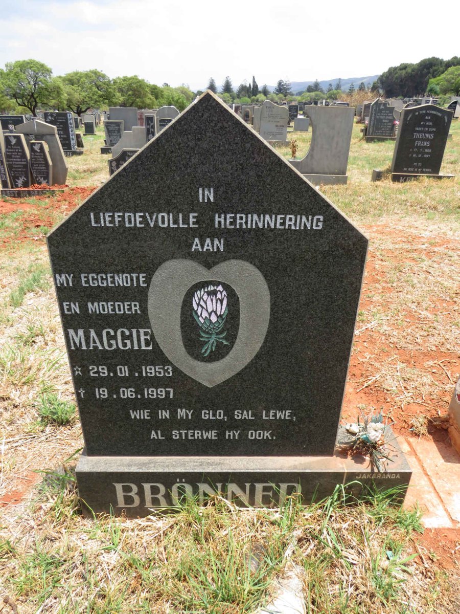 BRONNER Maggie 1953-1997