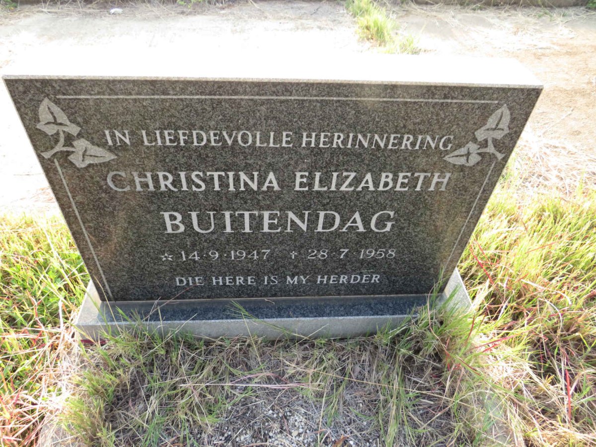 BUITENDAG Christina Elizabeth 1947-1958