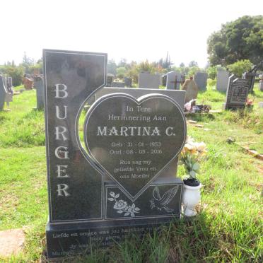 BURGER Martina C. 1953-2016