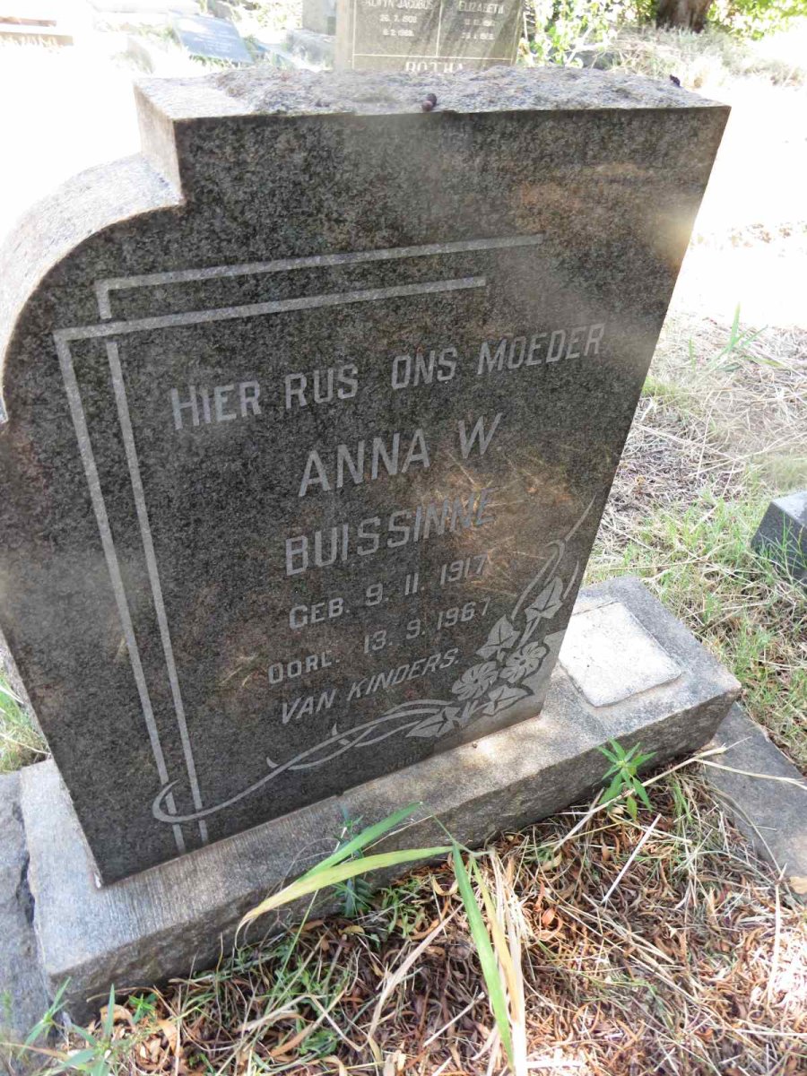 BUISSINNE Anna W. 1917-1967