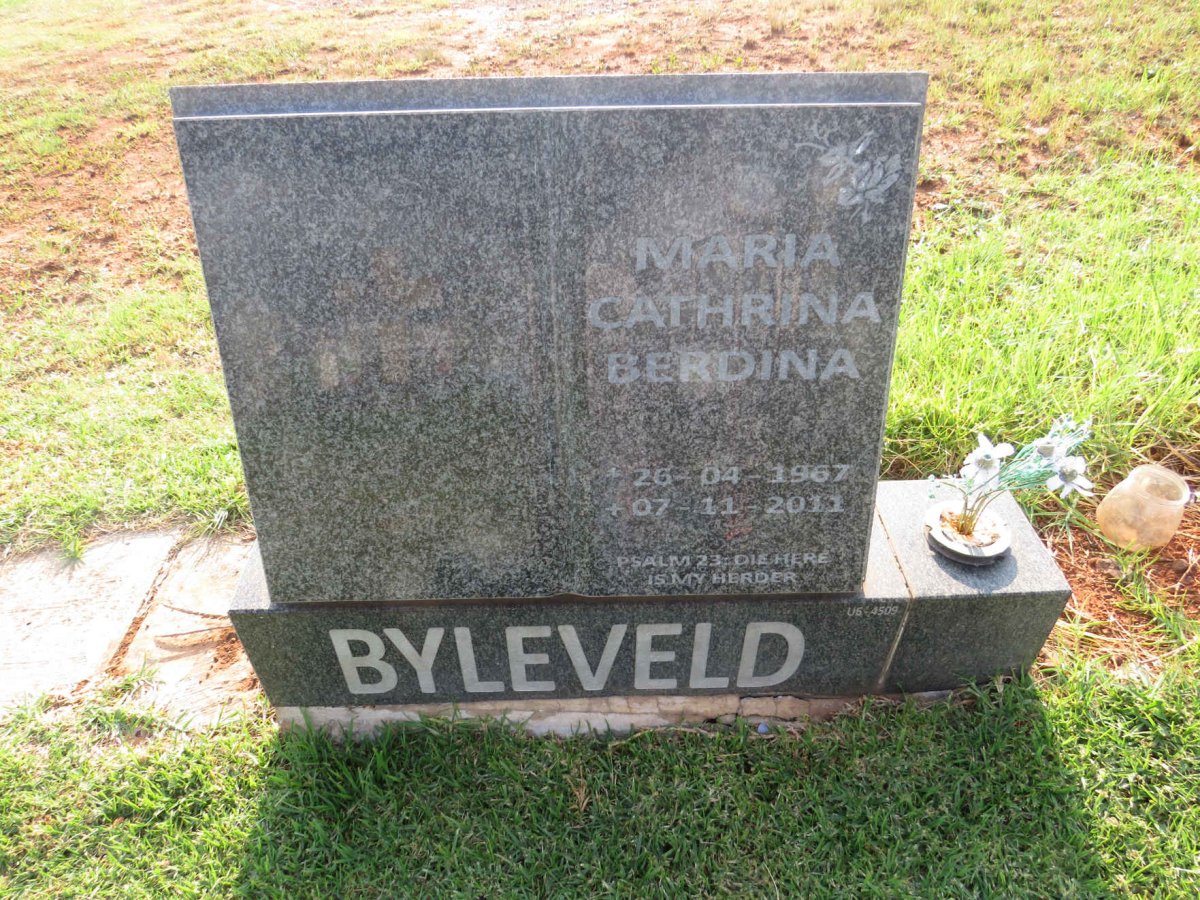 BYLEVELD Maria Cathrina Berdina 1967-2011