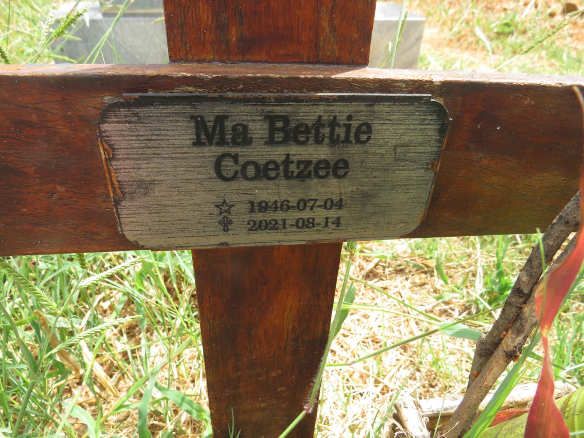 COETZEE Bettie 1946-2021
