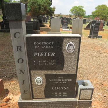 CRONJE Pieter 1961-2001 & Louise 1961-2017