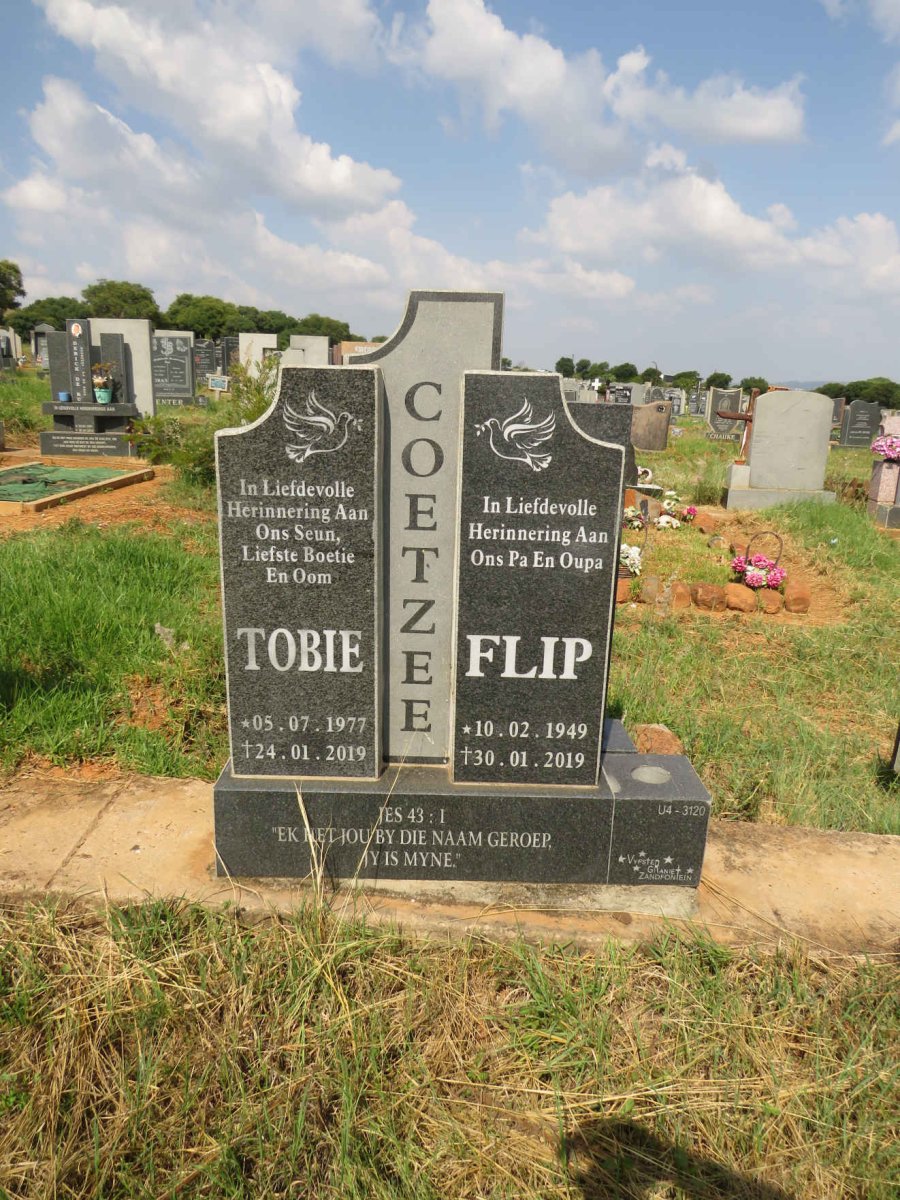 COETZEE Flip 1949-2019 :: COETZEE Tobie 1977-2019