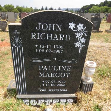 COETZEE John Richard 1939-1997 & Pauline Margot 1942-2003