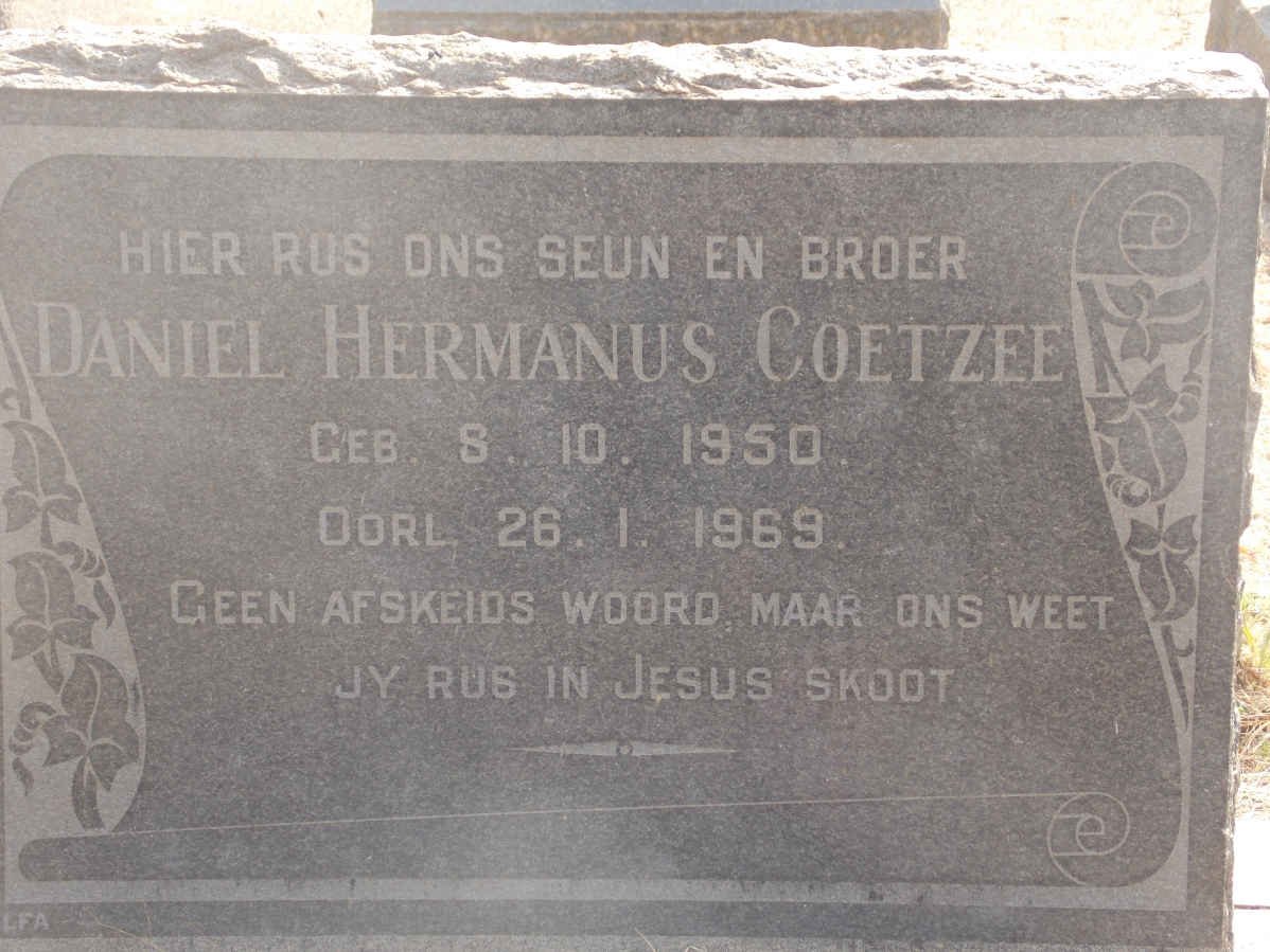 COETZEE Daniel Hermanus 1950-1969