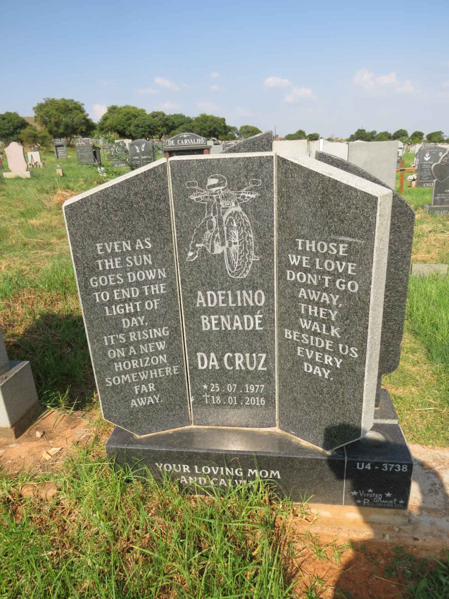 CRUZ Adelino Benade, da 1977-2016