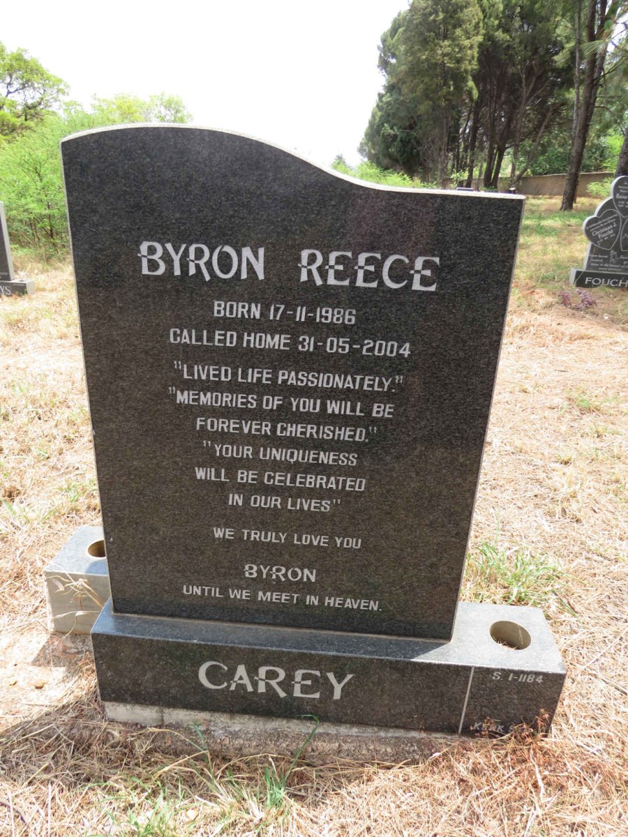 CAREY Byron Reece 1986-2004