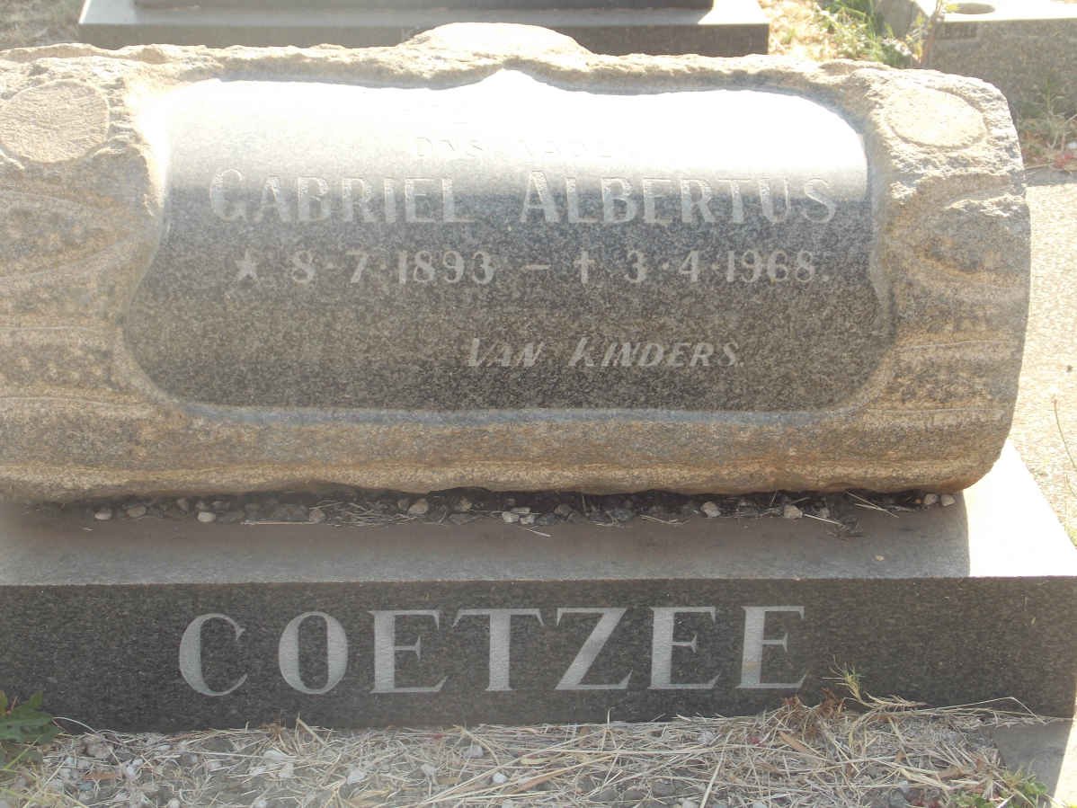 COETZEE Gabriel Albertus 1893-1968