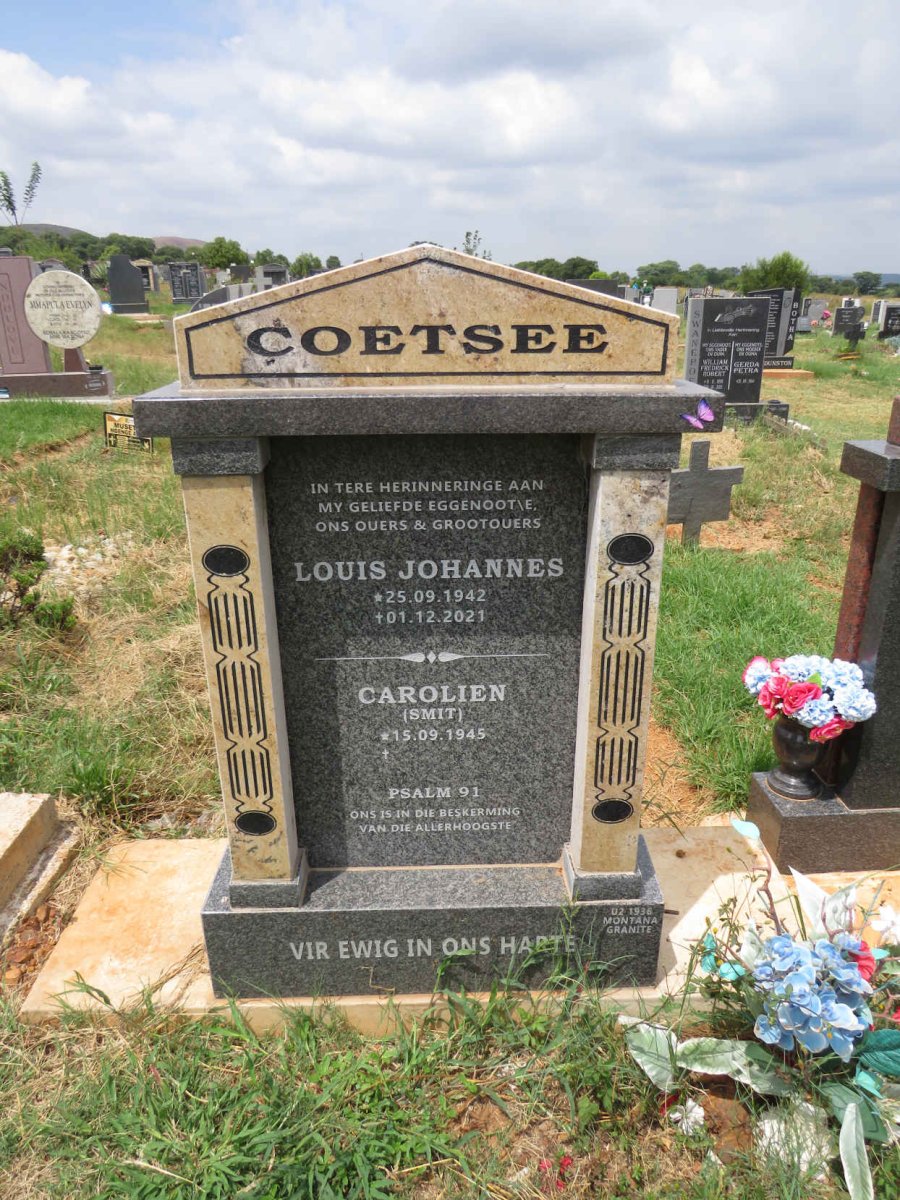 COETSEE Louis Johannes 1942-2021 & Carolien SMIT 1945- 