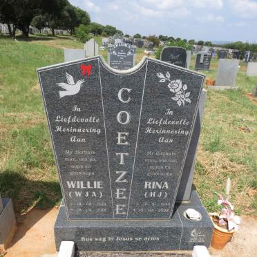 COETZEE W.J.A. 1939-2018 & H.J. 1943-2022