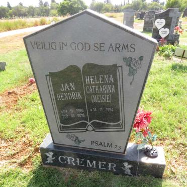 CREMER Jan Hendrik 1956-2018 & Helena Catharina 1954- 