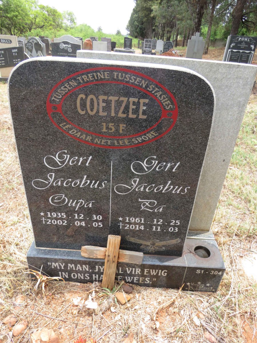 COETZEE Gert Jacobus 1935-2002 :: COETZEE Gert Jacobus 1961-2014