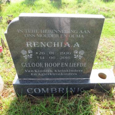 COMBRINK Renchia A. 1936-2016 