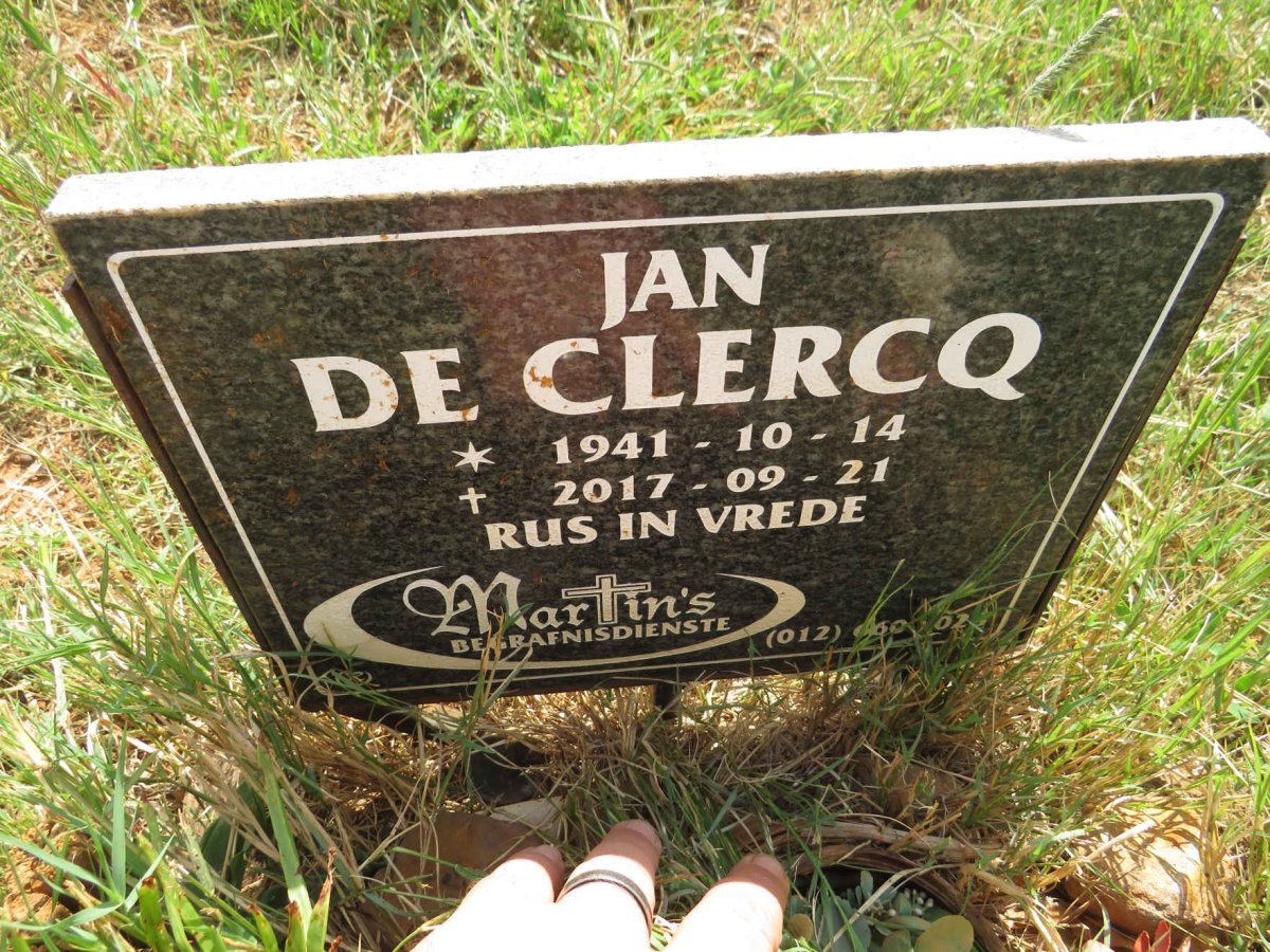 CLERCQ Jan, de 1941-2017