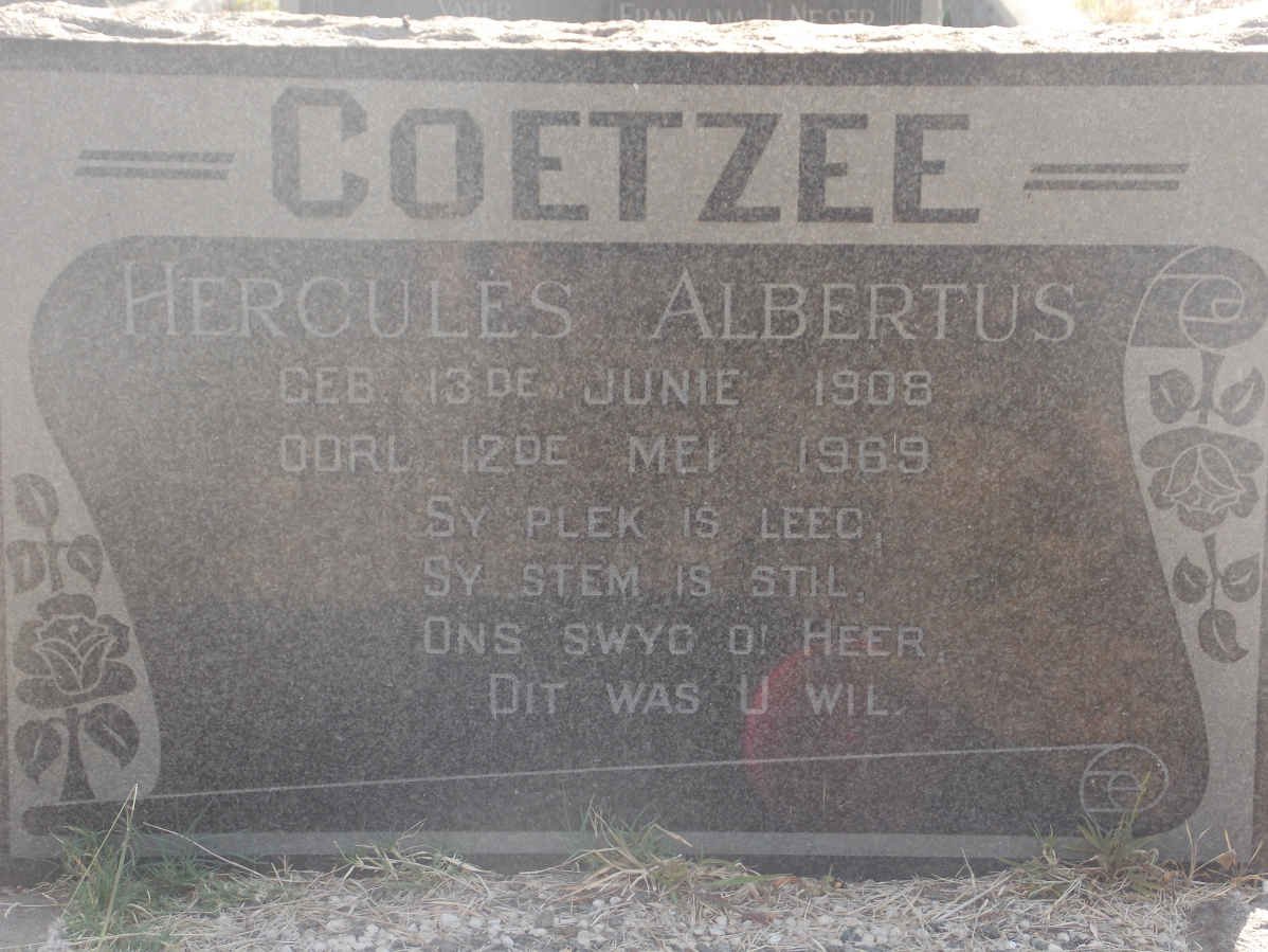 COETZEE Hercules Albertus 1908-1969