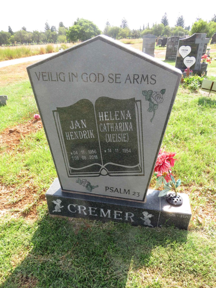 CREMER Jan Hendrik 1956-2018 & Helena Catharina 1954- 