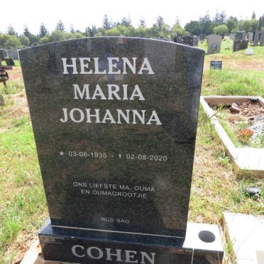 COHEN Helena Maria Johanna 1935-2020