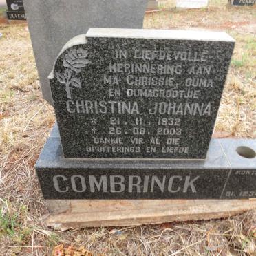 COMBRINCK Christina Johanna 1932-2003