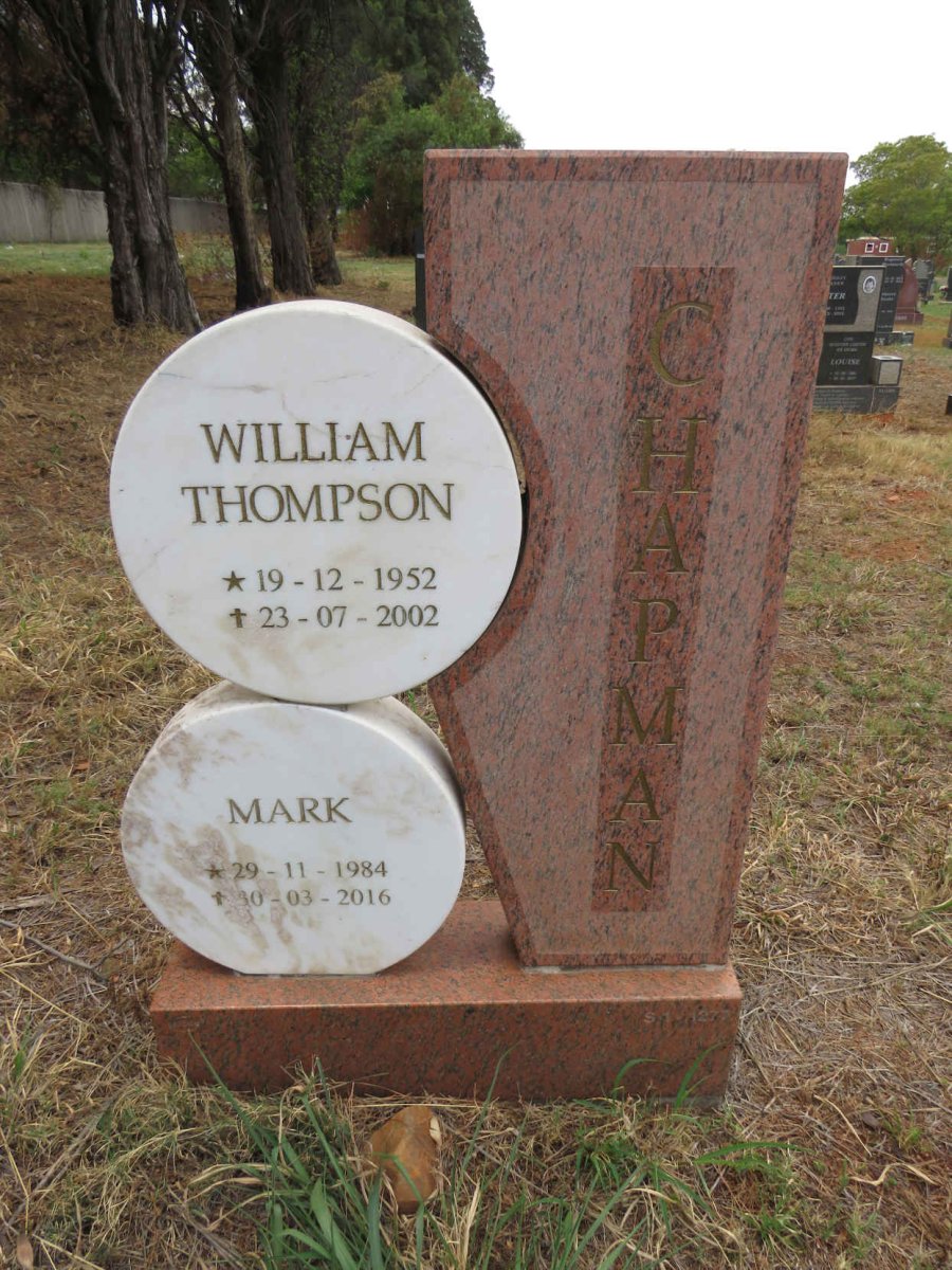 CHAPMAN William Thompson 1952-2002 :: CHAPMAN Mark 1984-2016