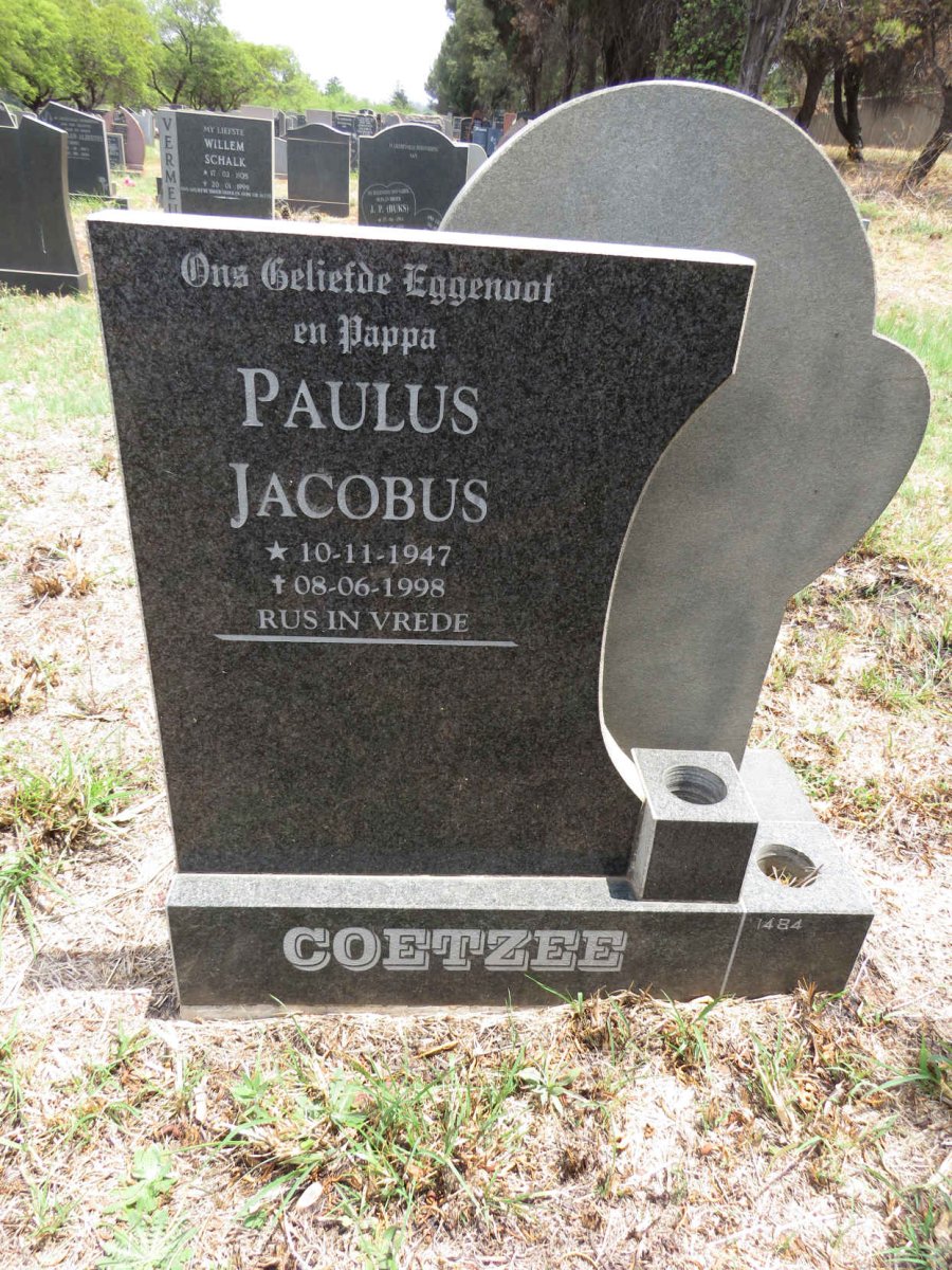 COETZEE Paulus Jacobus 1947-1998