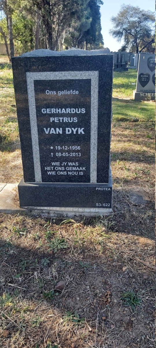 DYK Gerhardus Petrus, van 1956-2013