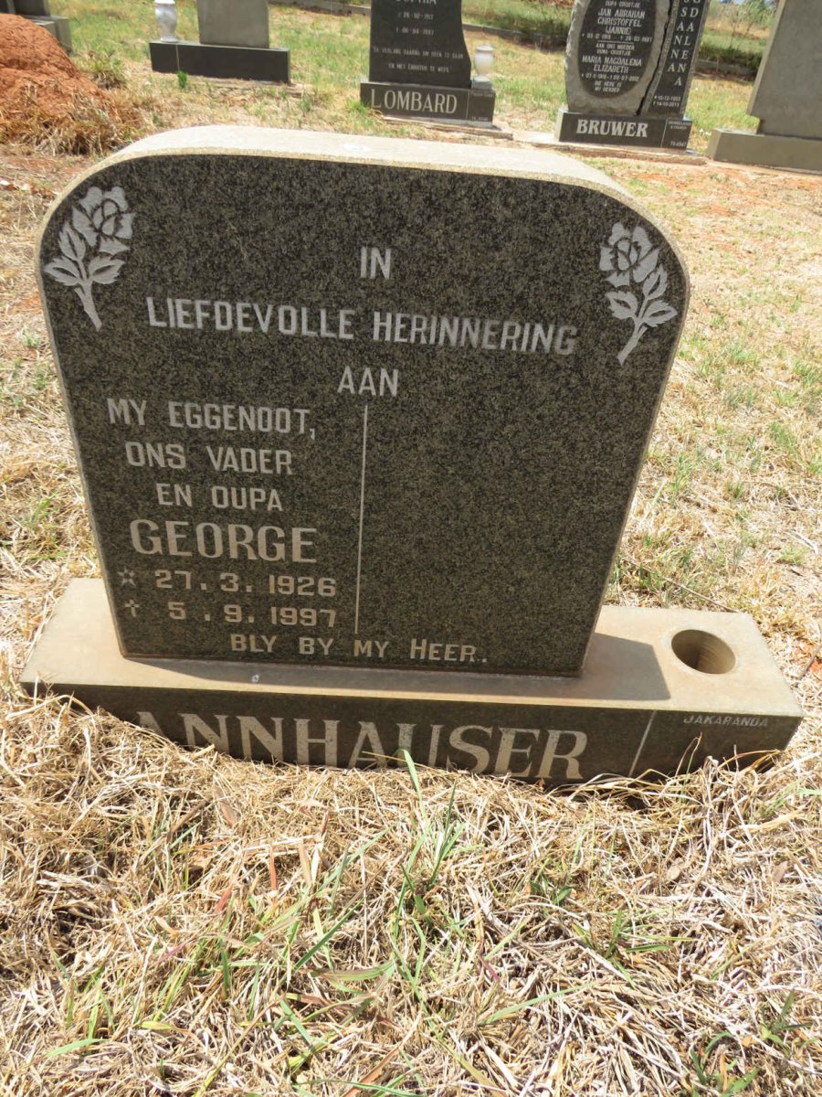 DANNHAUSER George 1926-1997