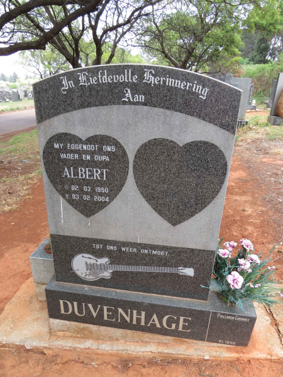DUVENHAGE Albert 1950-2004