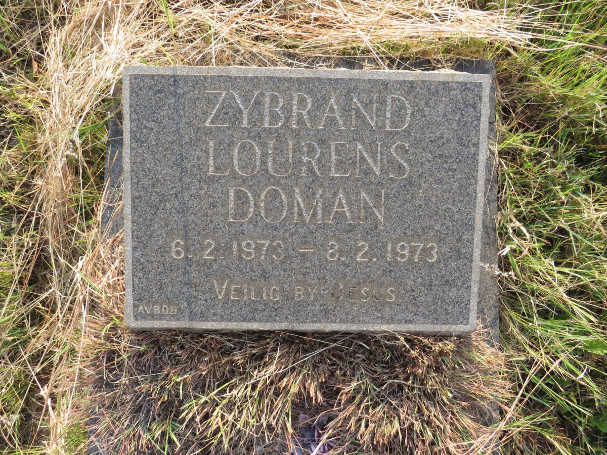 DOMAN Zybrand Lourens, 1973-1973