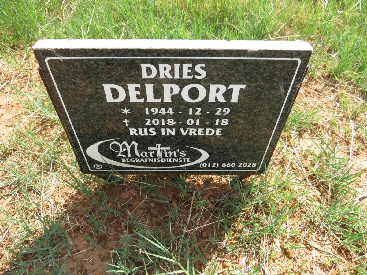DELPORT Dries 1944-2018