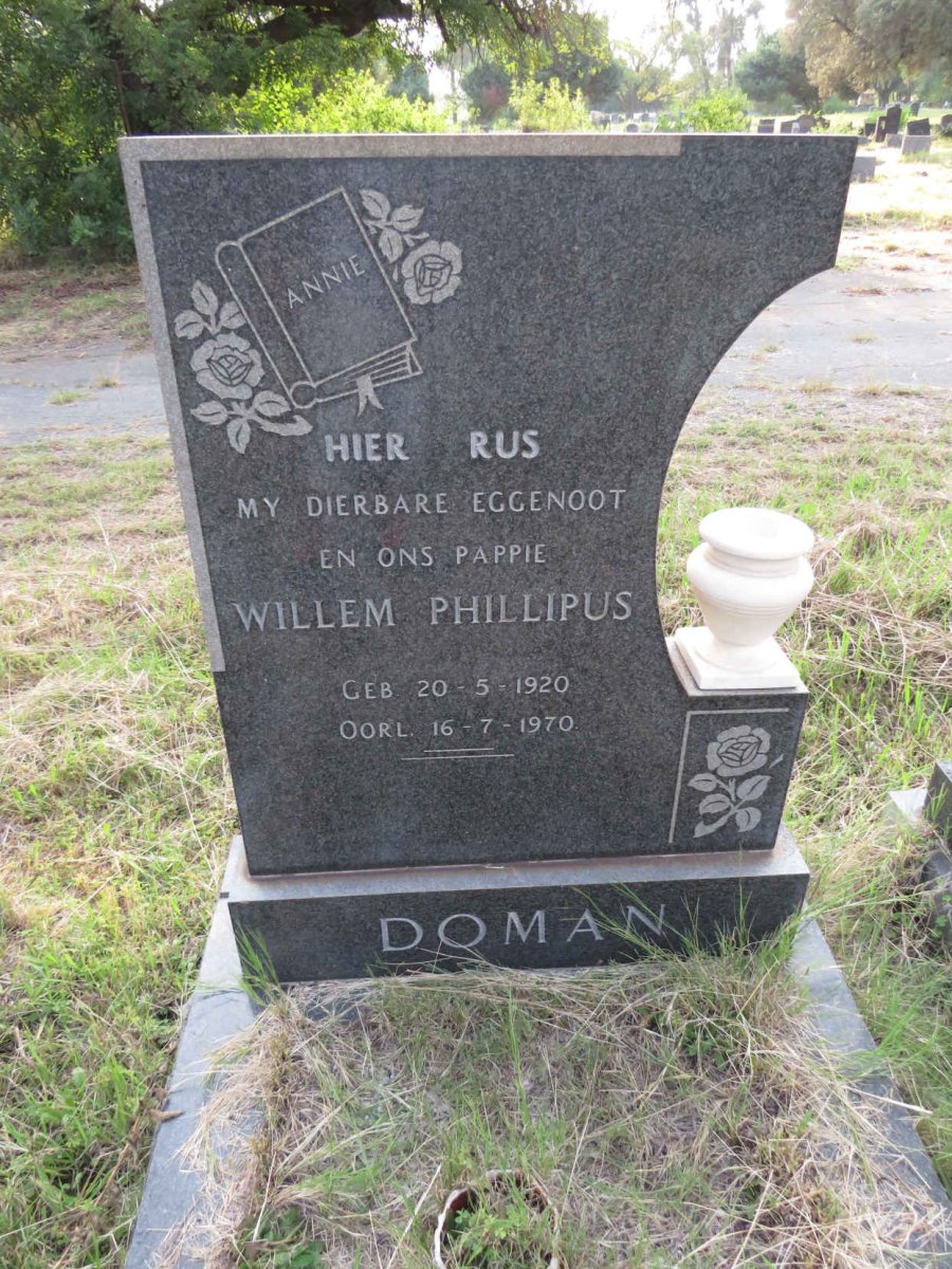 DOMAN Willem Phillipus 1920-1970