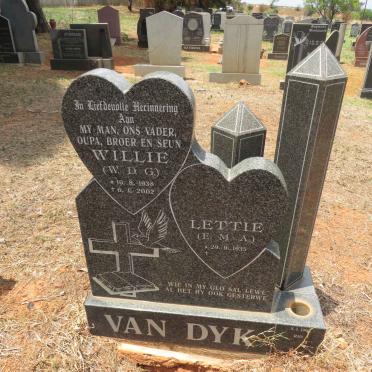 DYK W.D.G., van 1938-2002 & E.M.A. 1935-