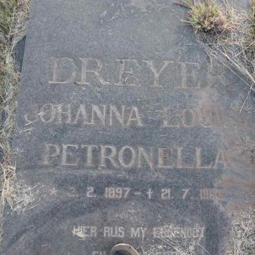 DREYER Johanna Louisa Petronella 1897-1963