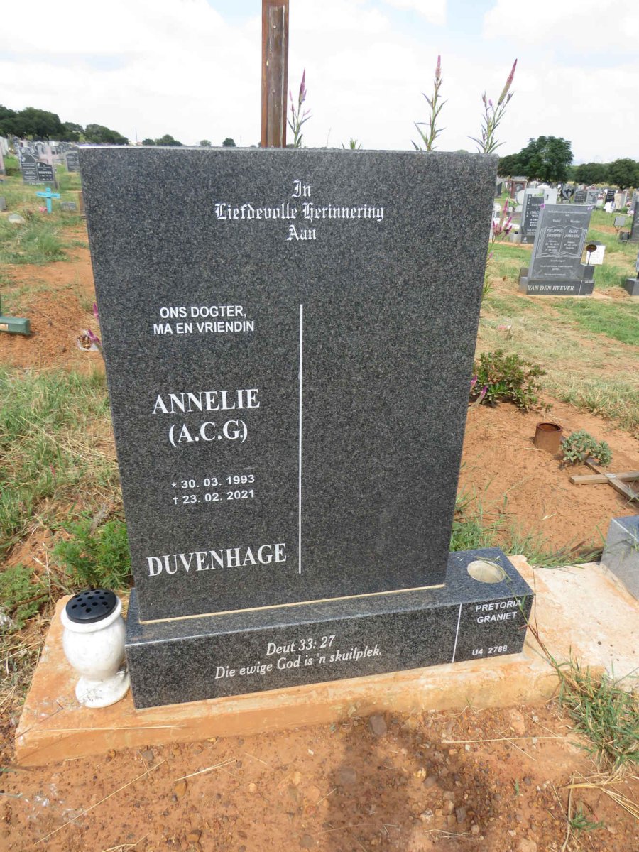 DUVENHAGE A.C.G. 1993-2021
