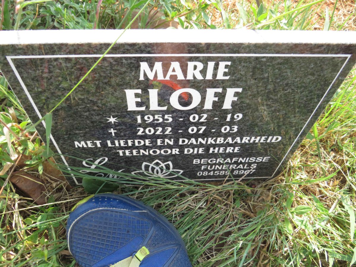 ELOFF Marie 1955-2022