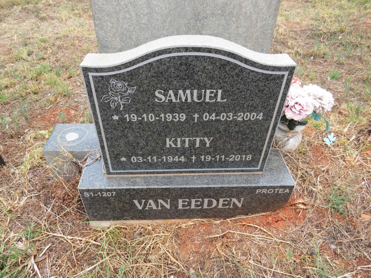 EEDEN Samuel, van 1939-2004 & Kitty 1944-2018