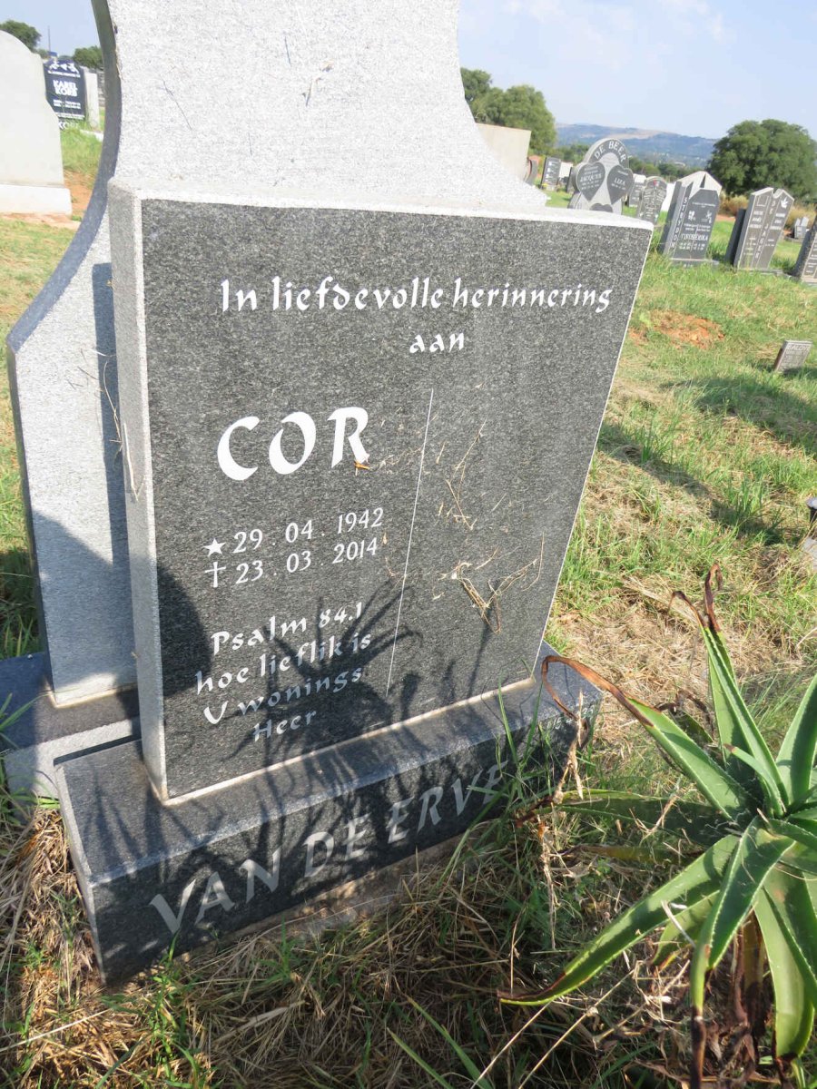 ERVE Cor, van de 1942-2014