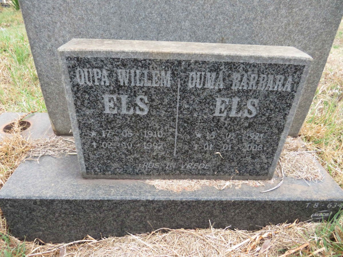 ELS Willem 1910-1997 & Barbara 1921-2008