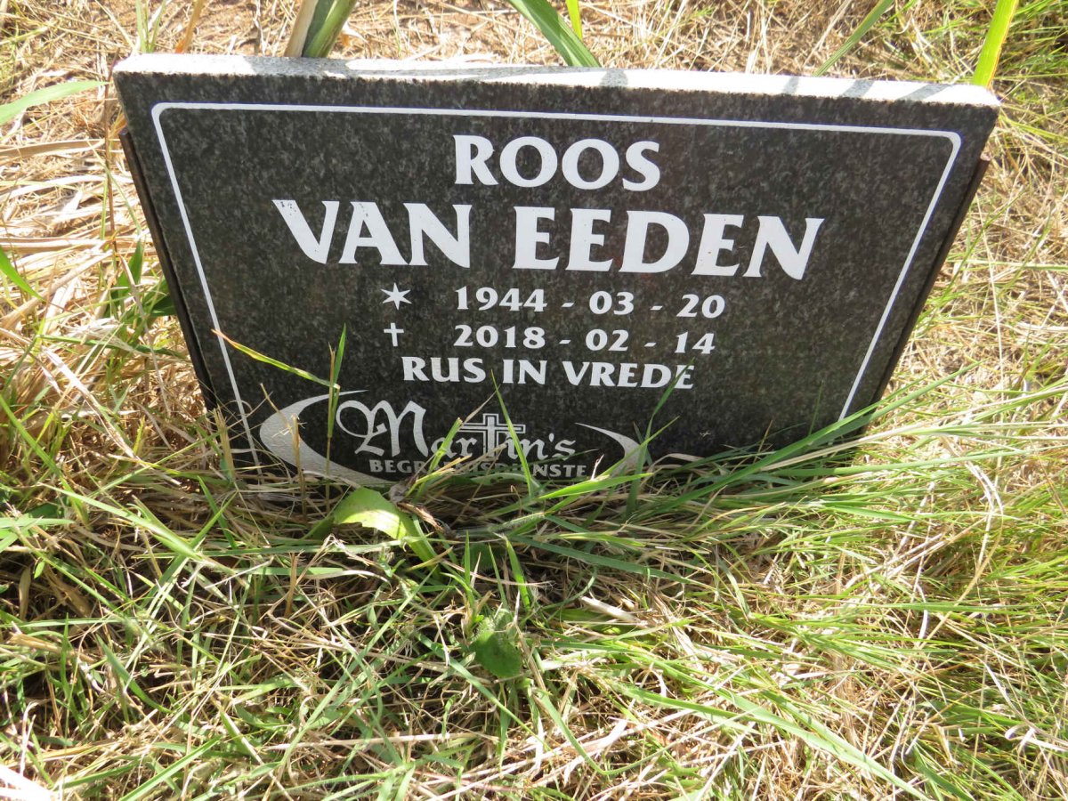 EEDEN Roos, van 1944-2018