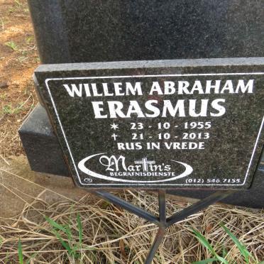 ERASMUS Willem Abraham 1955-2013