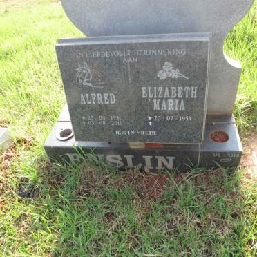 ENSLIN Alfred 1931-2011 :: ENSLIN Elizabeth Maria 1953-