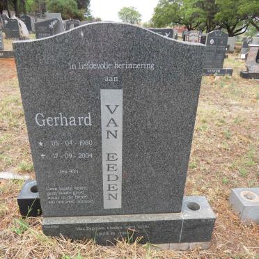 EEDEN Gerhard, van 1960-2004