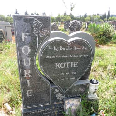 FOURIE Kotie 1955-2017