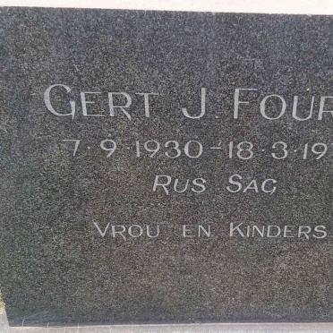 FOURIE Gert J. 1930-1974