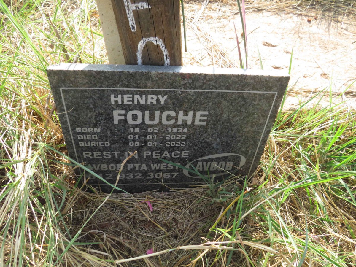 FOUCHE Henry 1934-2022